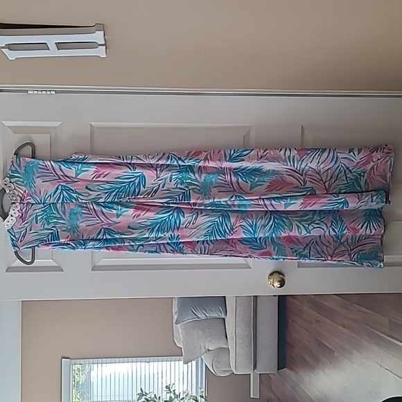 CAPPAGALLA Tropical Caribbean MAXI DRESS SIZE 8 Vintage VIBES 👌 - Picture 5 of 9